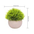 thumbnail image 2 of Bola de hierba artificial en maceta, simulación de hierba, decoración de plantas, decoración de la mesa de la oficina en casa, hierba tipo 2, verde tholdsy HA7593-02B, 2 of 6