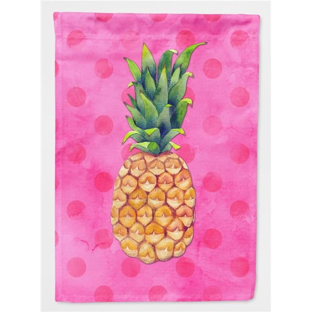 Pineapple Pink Polkadot Flag, Garden Size