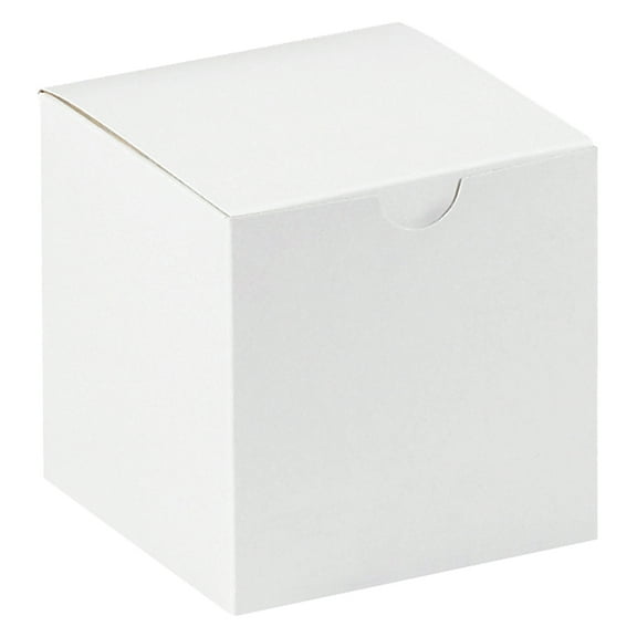 Partners Brand Gift Box,4x4x4",White,PK100 GB444