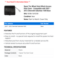 thumbnail image 2 of Spare Tire Wheel Hoist Winch Access Hole Cover - Compatible with 2007 - 2012 Chevy Suburban 1500 Base 2008 2009 2010 2011, 2 of 2