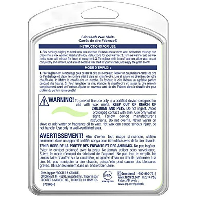 Febreze Wax Melts Air Freshener, Gain Original Scent (4 Packs, 6 Count –  SHANULKA Home Decor