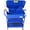 Blue, variant on Low Profile 20 Gallon Oil Drainer with Electric Pump for Trucks and SUVs, Black Metal Oil Drain Pan on Wheels