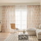 thumbnail image 2 of Cortinas SUOUO con estampado floral naranja quemado semitransparentes, 135 x 213 cm, 2 paneles, 2 of 9
