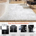 thumbnail image 6 of Jingle bears 9x12 Rug White Fluffy Large Faux Fur Area Rug for Living Room Bedroom Fuzzy Shaggy Rug Rectangle, 6 of 7