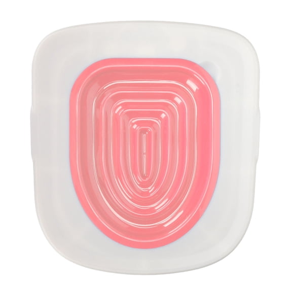 Cat Toilet Training Kit Universal Reusable Environmentally Friendly Cat Toilet Trainer White Tray 1 Pink Inner Support Cat Litter Tray Kit Kitty Potty Train System for Pet Cleaning(Pink)