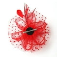 thumbnail image 4 of Clearance Heardband Fascinators for Women Tea Party Headband Hat Mesh Feathers Hair Clip for Wedding Cocktail and Church, 4 of 4