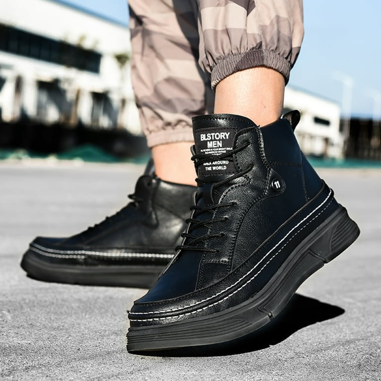 Leather non best sale slip work boots