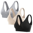 thumbnail image 1 of French Style Nursing Bra with Inner Front Closure for Effortless -Hand and Comfortable Everyday Support Without Sacrificing Style 3PCS, 1 of 2