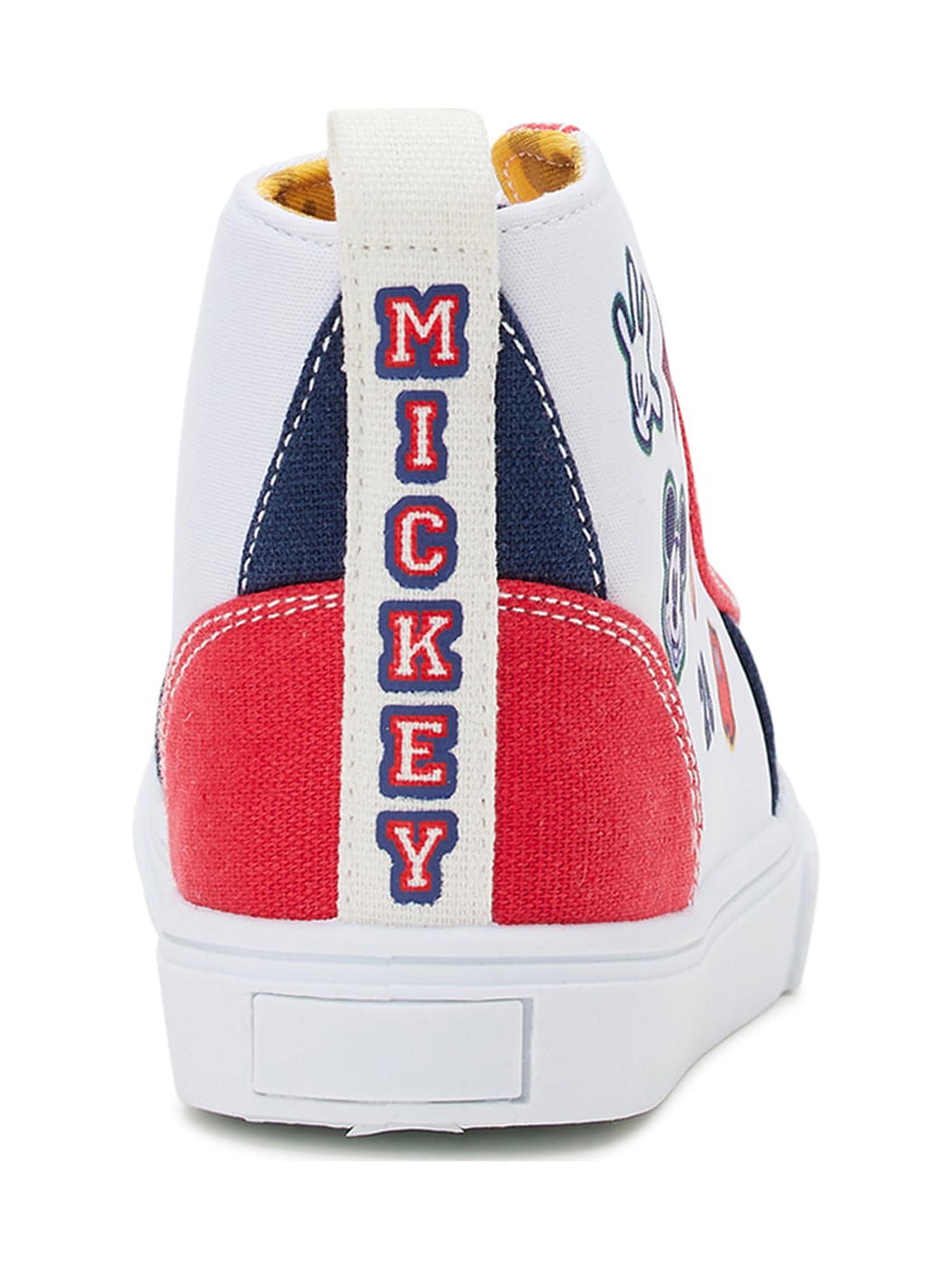 Disney Mickey Mouse Little & Big Boys High Top Sneaker, Sizes 11-5