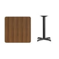 thumbnail image 4 of Flash Furniture Graniss 30'' Square Walnut Laminate Table Top with 22'' x 22'' Table Height Base, 4 of 5