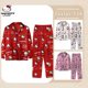 thumbnail image 2 of 2 uds Sanrio Hello Kitty pijamas Anime Y2K niñas pantalones de manga larga moda Kawaii Casual suelta pareja ropa de casa traje camisón, 2 of 4