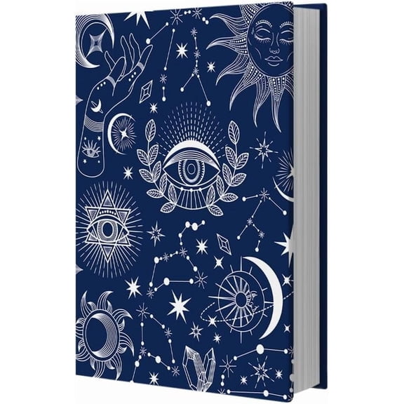 Moon Phase Book Cover Stretchy Fabric Book Sleeve Elastic Reusable Book Protector