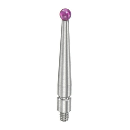 Uxcell Contact Point for Dial Test Indicator, 2mm Diameter Ball Tip M1.7x0.35 Thread 0.8" Length