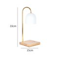 thumbnail image 4 of Electric Candle Warmer Melt Lamp Dimmable Desk Office Decors White Wooden Base, 4 of 8