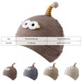 thumbnail image 4 of Hessimy Baby Ribbed Knit Beanie with Single Pom Antenna and Googly Eyes,Cute Winter Warm Hat, 4 of 9