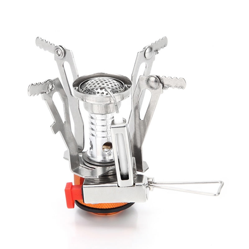 Hongchun Backpacking Stove Portable Camping Stove Small Backpack Camp Stove Single Burner For Propane Butane Isobutane Fuel Canister Small Mini