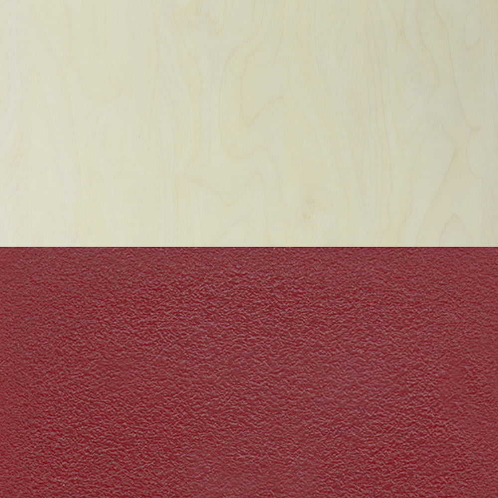 Maple / Chrome / Burgundy