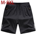 thumbnail image 2 of Pantalones cortos de talla grande para hombre, pantalones deportivos finos de verano para correr, pantalones holgados, pantalones de pijama casuales, pantalones de playa, 2 of 4
