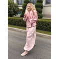 thumbnail image 5 of Women'S Casual Cotton Baggy Pants with Elastic Waist Relax Fit Lantern Trouser Pink S, 5 of 10
