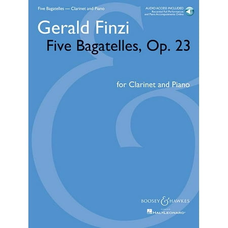 B-flat Clarinet Music Book - Five Bagatelles, Op. 23 : Clarinet in B-Flat and Piano with Online Audio of Performance and