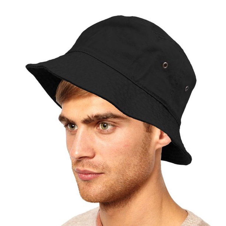 Cotton Denim Bucket Hats Packable Summer Sun Protection Umeepar Unisex 2 Pack Denim Bucket Hat Packable Cotton Beach  main image 4