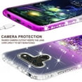 thumbnail image 5 of LG Aristo 5,Aristo 5 Plus,Fortune 3,Phoenix 5,Risio 4,K8X,K31,Tribute Monarch Case w/ Tempered Glass Screen Protector Liquid Quicksand Glitter Cute Bling Girls Women [Shock Proof] - Clear/Purple, 5 of 5