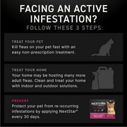 NEXTSTAR Flea & Tick Topical Prevention for Cats Over 3.5 lbs, 3-Month Supply