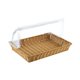 thumbnail image 2 of Cesta de pan tejido de ratán imitación, cesta de servicio de alimentos, contenedor de almacenamiento de alimentos multipropósito, cesta de servicio 42CMX28CMX26CM, 2 of 9
