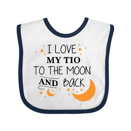 

Inktastic I Love My Tio to the Moon and Back Gift Baby Boy or Baby Girl Bib