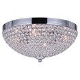 thumbnail image 1 of CWI Lighting Globe 4 Light Bowl Flush Mount With Chrome Finish, 1 of 3