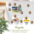 thumbnail image 3 of Strong Refrigerator Magnet Fridge Sticker, Lion With A Thick Mane 12Pcs Beautiful Photo Decorative Magnet Set, Small Round Crystal Glass Craftwork for Refrigerator Decor, 3 of 4