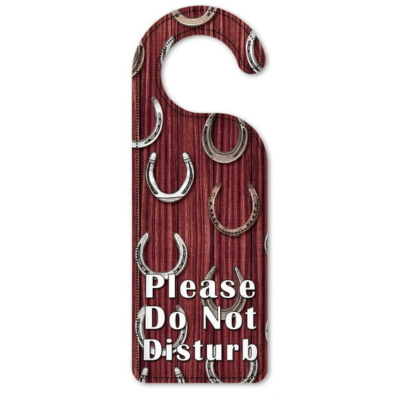 Do Not Disturb Door Knob Hanger Sign - Horseshoes - Image by Dan Morris
