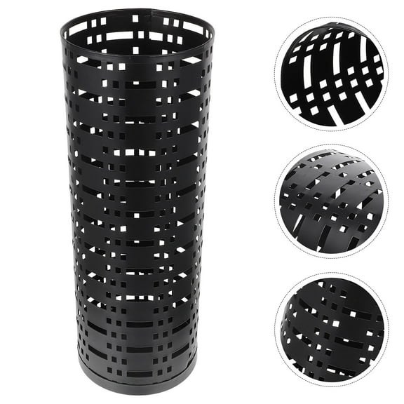 YEAHIBABY Stable Iron Umbrella Rack, Black, Perfect for Indoor Storage