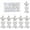 D, variant on VVQ Electroplating Christmas Candy Props, Festive Tree Pendants for Holiday Decor, Christmas Candy Decoration for Window Counter Display 5 Pcs 7.8x4.5x1.5 in