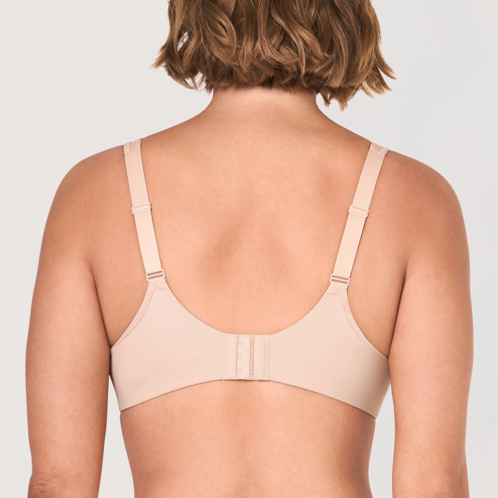 DELIMIRA Women's Full Coverage Bras Underwire Lightly Padded Plus Size Tshirt Sheer Bra