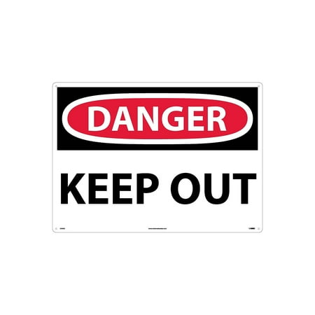 UPC: 0887481034676 | National Marker Keep Out 20X28 .040 Aluminum Danger Sign D59AD