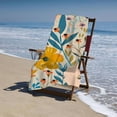 thumbnail image 6 of Creowell Flowers Bee Annabel Kidston Large Oversized Beach Towel 30x60in, 6 of 7