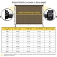 thumbnail image 4 of Shade&Beyond 7'W x6'H Outdoor Roller Shades, 220 GSM HDPE Cordless Roll Up Patio Roller Shades,90% UV Protection for Porch & Gazebo,Coffee Brown, 4 of 6
