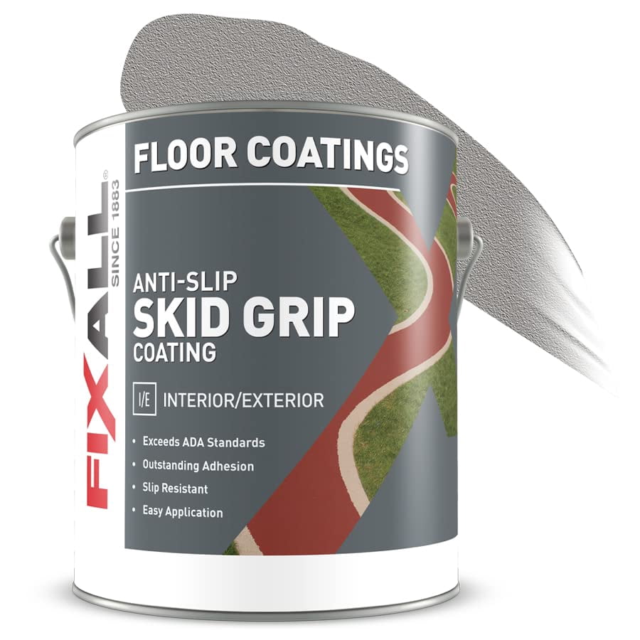 FIXALL Skid Grip Anti-Slip Acrylic Paint - Textured Coating for 100% ...
