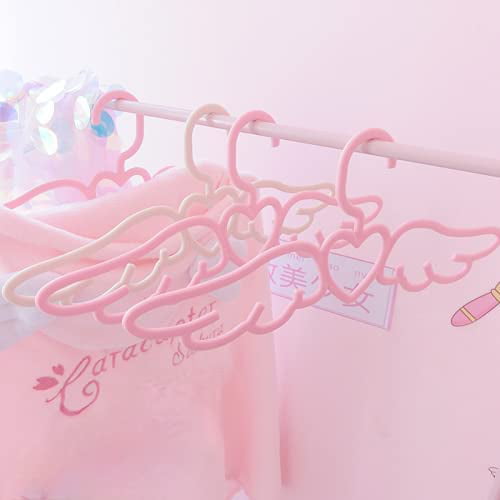 5pcs/set Plastic Hanger, Cute Pink Bow Design Multifunction Clothes Hanger  For Kids