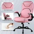 thumbnail image 4 of Intexca Ergonomic Office Chair - Adjustable Swivel Chair with PU Leather, High-Back Lumbar Support, Flip-Up Armrests for Home & Office Comfort, Stylish & Durable, 4 of 6
