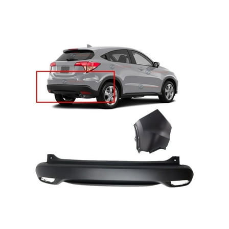 DCP Rear Bumper Cover Kit for Honda HR-V 2016-2018 HO1100289 HO1117103