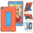 thumbnail image 6 of Dteck Galaxy Tab A 8.0 2019 Case, Dual Layer Hybrid Rugged Shockproof Case Kickstand Hard Protective Cover for Samsung Galaxy Tab A 8.0 inch 2019 Model SM-T290/T295, Orange, 6 of 7