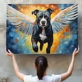 thumbnail image 4 of Staffordshire Bull Terrier Dog Wall Art Graffiti Painting Canvas Print for Living Room,Colorful Animal Canvas Wall Art Farm Animal Picture Artwork for Home Bathroom Office Decor, 4 of 4