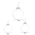 thumbnail image 6 of Mosey 6 Pcs/Set Christmas Tree Decoration Transparent Lightweight Decorative Portable Exquisite Decorate Plastic Shatterproof Christmas Balls for Home Decor, 6 of 7