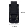 thumbnail image 6 of Pebbuoy Flashlight Bag Waterproof 600D Nylon Fabric MOLLE System Heavy Duty Outdoor Hiking Backpacking Torch EDC Tools Holder Pouch, 6 of 7