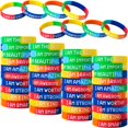 thumbnail image 1 of Pulseras inspiradoras de silicona QEERBSIN x60, 1 of 6