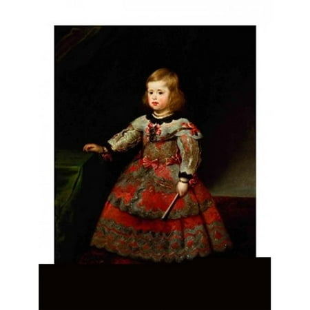 The Infanta Maria Margarita of Austria As A Child Poster Print by Diego Velazquez - 24 x 36 in. -
