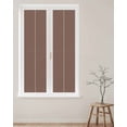 thumbnail image 2 of Window Privacy Film, Brown UV Sun Blocking Window Tint Film Heat Control One Way Blackout Window Film, Pure Brown Solid Color Simple Minimalism Art Non Adhesive Static Cling Sticker 23.6x78.7 In, 2 of 7