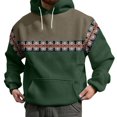thumbnail image 1 of PMUYBHF Chandail pour Homme Homme Drôle Homme Hiver Printemps Décontracté Col Rond Manches Longues Imprimé 3D à Capuche Haut Blouse Chandails pour Hommes Chandails à Capuche Fermeture Éclair devant, 1 of 5